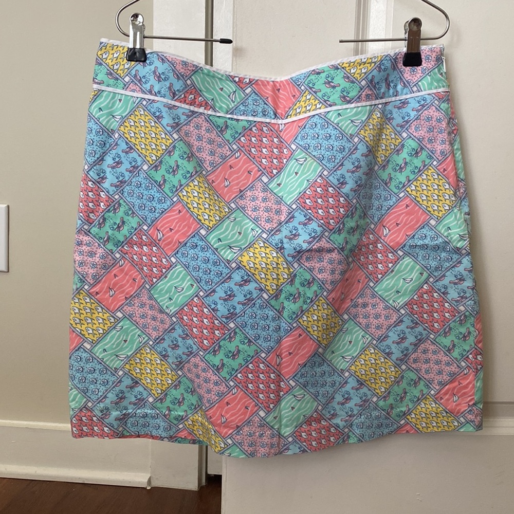 Great Condition Vineyard Vines Patchwork Skirt - image 2